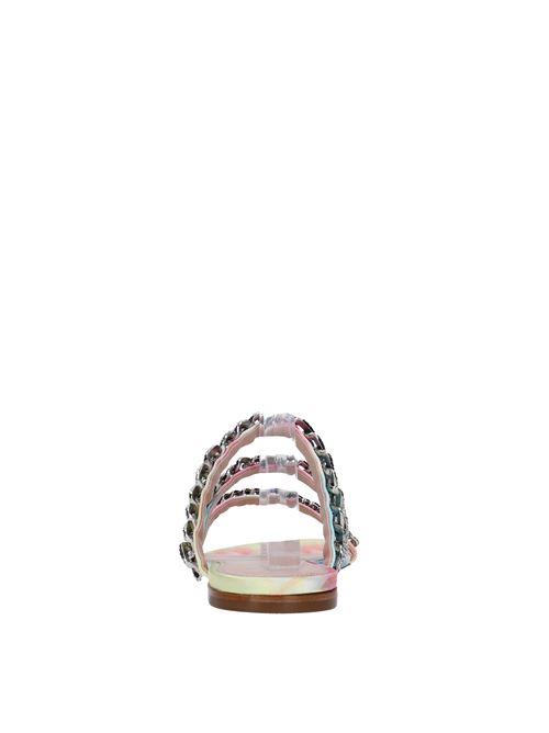 Sandali Flat modello ELLE in raso e strass. GEDEBE | ELLE PRINTED SATIN TIEMULTICOLOR
